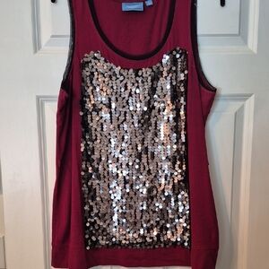 Sequined Tank Top